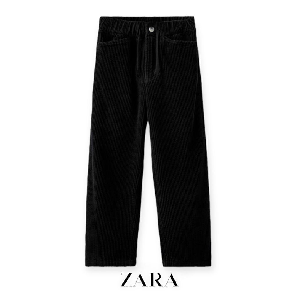 ZARA Kids | Black | STRAIGHT LEG CORDUROY PANTS